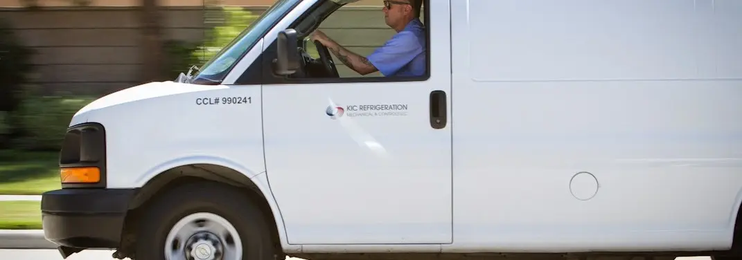 KIC Refrigeration service vehicle serving Vallejo area